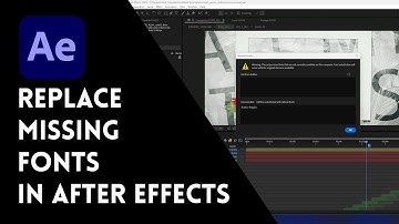 Replace all Missing (or existing) Fonts in After Effects in less than a minute