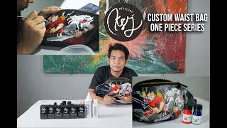 Custom Waist Bag - One Piece Series | Leatherpaint - Cat Kulit