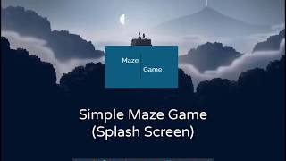 1. Maze Game VB.NET (Splash Screen) screenshot 1