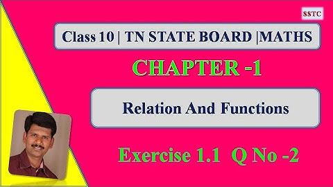 Class10 Maths|Chapter 1| Relations And Functions| Exercise 1.1|Q.No. 2