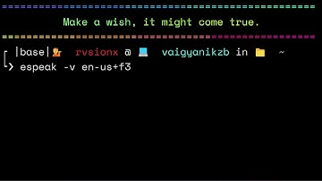 Female voice Linux Espeak