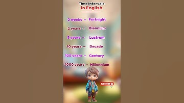 Time intervals in English | easy English | learn English