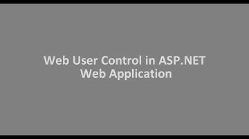 Web User Control in ASP.NET Web Application