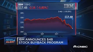 IBM announces $4 billion stock buyback program