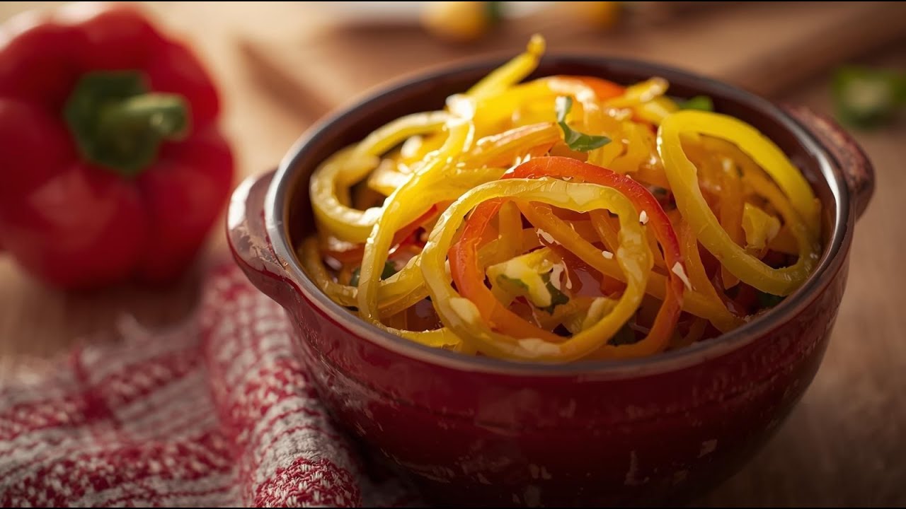 Nagymama Titkos Receptje: A Tökéletes Ecetes Paprika Saláta 10 Perc Alatt!