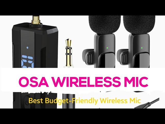 OSA Wireless Lavalier Microphone, wireless Microphone for iPhone