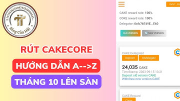 Hướng Dẫn Rút CakeCore Về Ví Metamask l Blog Của Hải