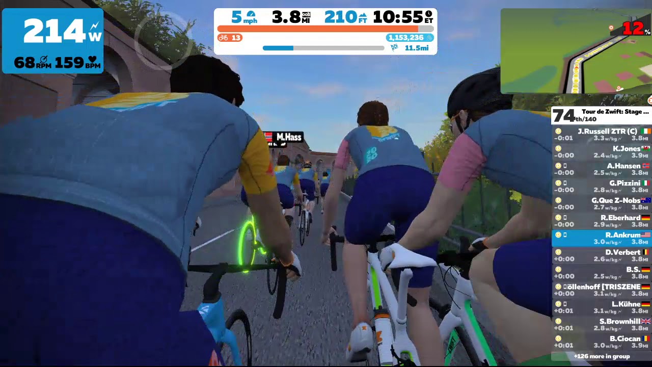 Tour de Zwift Stage 4 Bologna Time Trial with 20 Climbs YouTube
