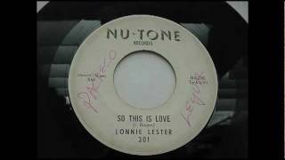 Lonnie Lester - So This Is Love