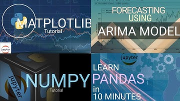 MATPLOTLIB, PANDAS and NUMPY(QUICK TUTORIAL) + FORECASTING USING ARIMA MODEL
