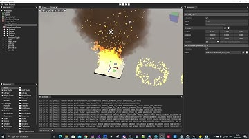 Flame with distortion and sparks