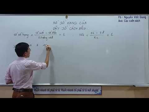 Video Công thức tính số số hạng của dãy số cách đều - Toán... - youtube