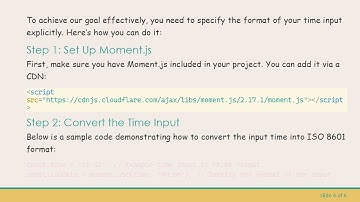 How to Convert hh:mm to ISO 8601 Format with Current Date in JavaScript Using Moment.js