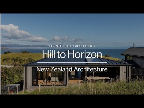 Video: Moderne New Zealand Home visuelt forankret i sit landskab ved omfattende brug af mursten