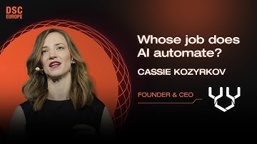 Whose job does AI automate? | Cassie Kozyrkov | DSC Europe 23