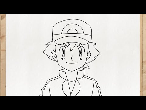 O que acharam do meu desenho do Ash de XY?