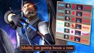 This Widowmaker Smurf Said Hes Gonna Focus Me, But I Kept Killing Him As Hanzo - Overwatch