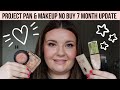 2021 PROJECT PAN & MAKEUP NO BUY 7 MONTH UPDATE | Emma Swann