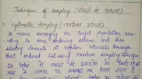 Part 4 | Methods of Sampling | Collection of data | Statistics | in Hindi and Eng | Class-11 Art/Com