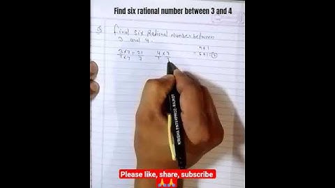 Find Six rational number between 3 and 4