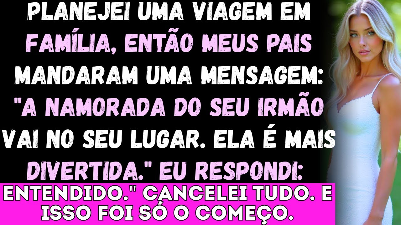 Meus pais mandaram uma mensagem: “A Tiffany vai ficar no seu lugar” depois que fui eu quem planejou