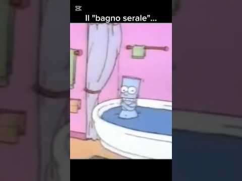Il 'bagno serale' ... #funnyshorts #funnyvideo #viralvideo #simpsons