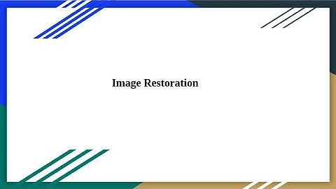 Image Restoration | Malayalam Tutorial #ImageRestoration #DigitalImageProcessing #ComputerVision