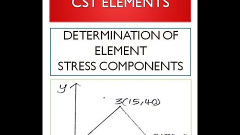 Determination of Stress Components for CST Elements