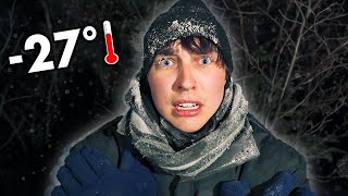 OVERNIGHT Survival in Alaskan Wilderness (GONE WRONG)