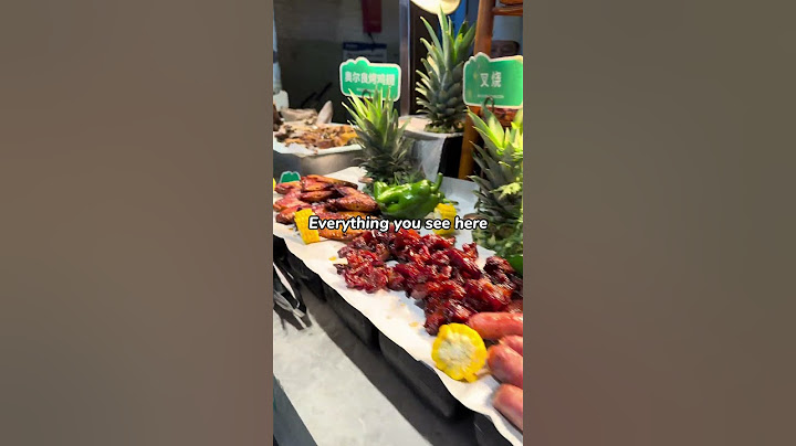 What does a buffet look like in China?