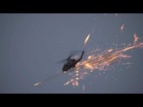 Amazing Tracer Fire by Turkish T129 ATAK & AH-1 Cobra Helicopters