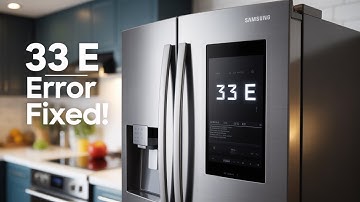 How to Reset the Samsung RF323TEDBSR Refrigerator Display Panel (33 E Error Code Fix)