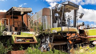 Abandoned Vehicles Rusting Away: Combine Harvester Graveyard | Lost Place