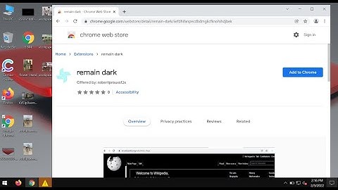 Remain Dark extension (removal instructions).