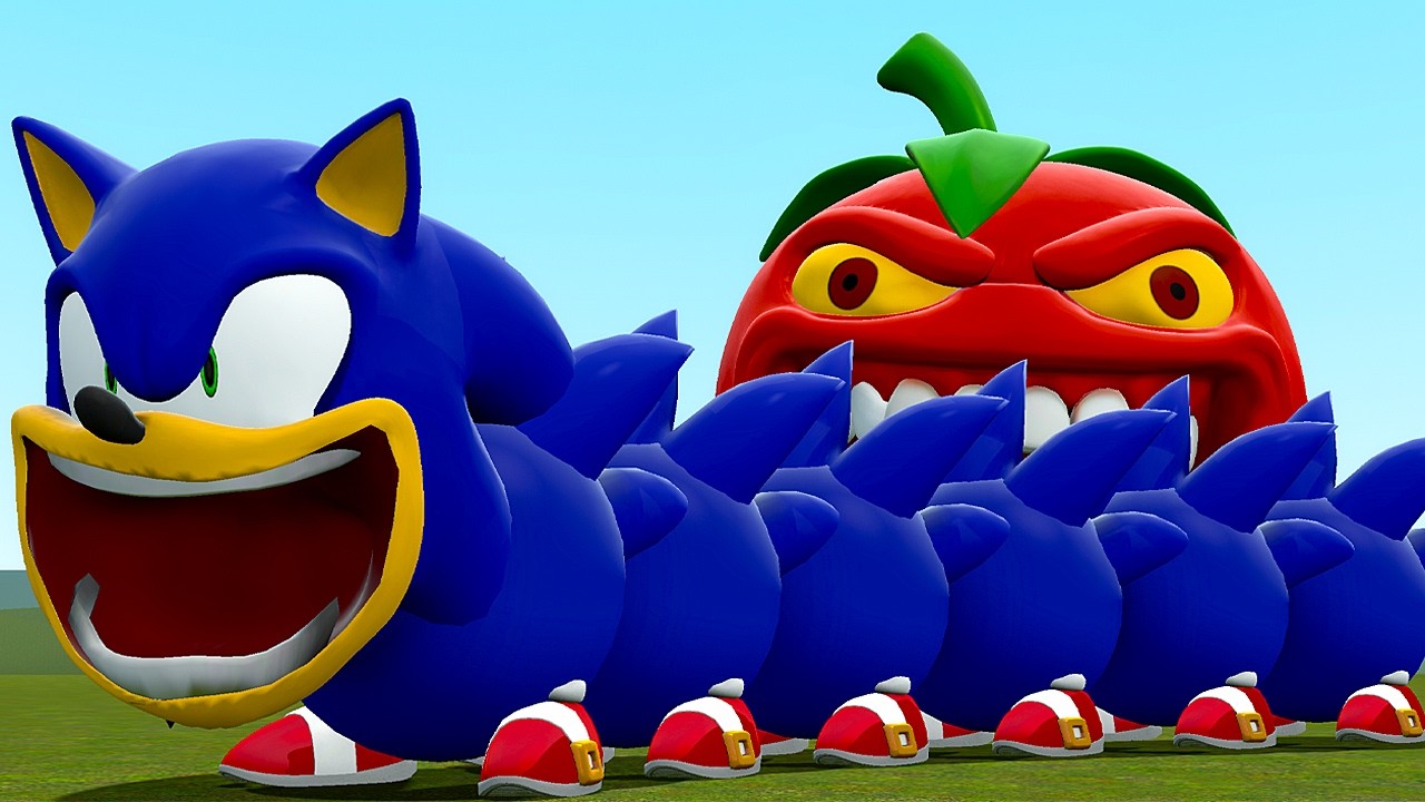 ✅ WHAT IF SONIC BECOMES HUNGRY SONIC WORM ROBLOX In Garry's Mod!?