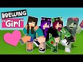 BREWING BEAUTIFUL GIRLS - MONSTER SCHOOL - MINECRAFT ANIMATION