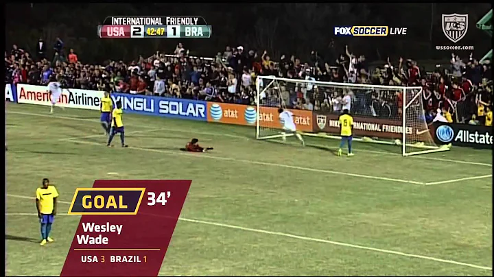 U-17 MNT vs. Brazil: Wesley Wade Goal - Dec. 4, 2011