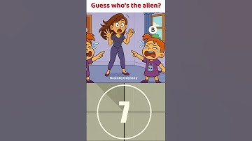 Guess Who Is The Alien? #shorts #trending  #puzzle #brainteasers #riddle #entertainment