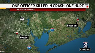 Beaumont officer killed, another seriously injured in head-on collision with wrong-way driver, p...