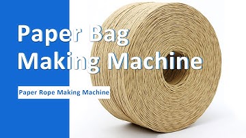 Double Line Paper Rope Making Machine Use Paper To Make Paper Rope Fully Automatic