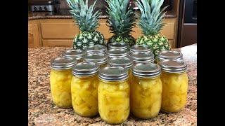 Water Bath Canning Pineapple