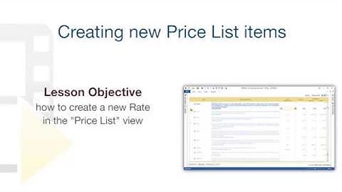 PriMus Tutorial - How to create a new Price List Item - ACCA software