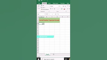 Serial number in Excel shortcut #shorts #youtubeshorts #excel #excelshorts