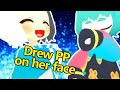 DRAWING PPs ON PEOPLES FACE! - VRchat funny moments