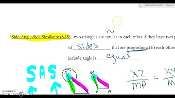 Section 8.3:  Proving Triangle Similarity by SSS and SAS