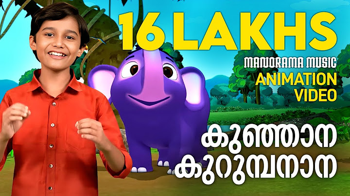 Kunjaana Kurumbanaana | Animation Song Video |Sreedev Pradeep| Rajeev Alunkal | Mineesh Thambaan