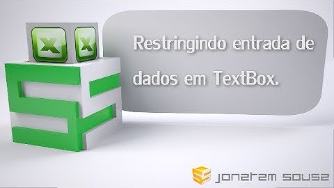 Tutorial Excel - VBA Restringindo entrada de dados em TextBox