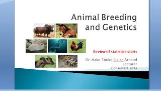 Animal Breeding and Genetics 1