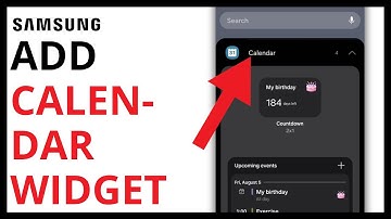 How to Add Calendar Widget on Samsung Galaxy