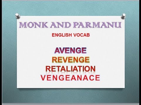 Revenge Vs Avenge Vs Vengeance Youtube